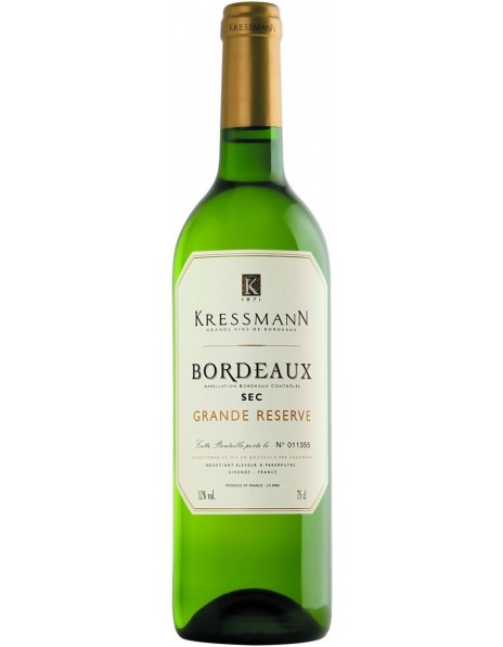 Вино Kressmann, "Grande Reserve" Bordeaux Blanc AOC, 2016