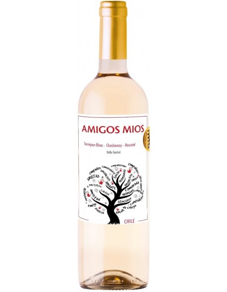 Вино "Amigos Mios" Sauvignon Blanc-Chardonnay-Moscatel