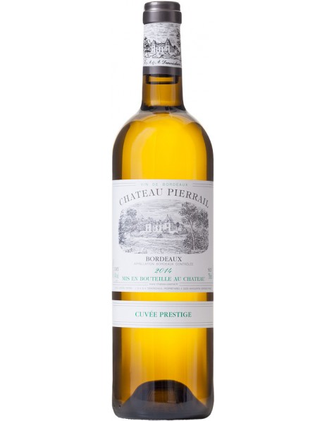 Вино "Chateau Pierrail" Blanc, "Cuvee Prestige", Bordeaux AOC, 2014