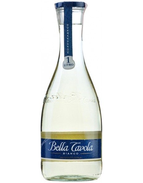 Вино Riunite, "Bella Tavola" Bianco Semi-sweet, 1 л
