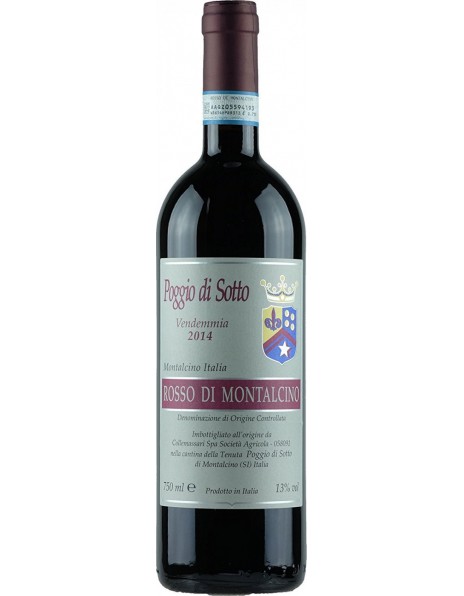 Вино Poggio di Sotto, Rosso di Montalcino, Vendemmia Castelnuovo dell'Abate DOC, 2014