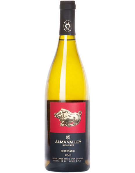 Вино "Alma Valley" Reserve, Chardonnay, 2015