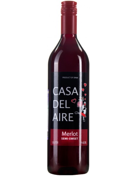 Вино "Casa del Aire" Merlot, 1 л