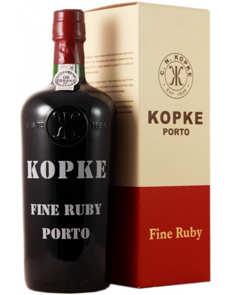 Портвейн Kopke, Fine Ruby Porto, gift box