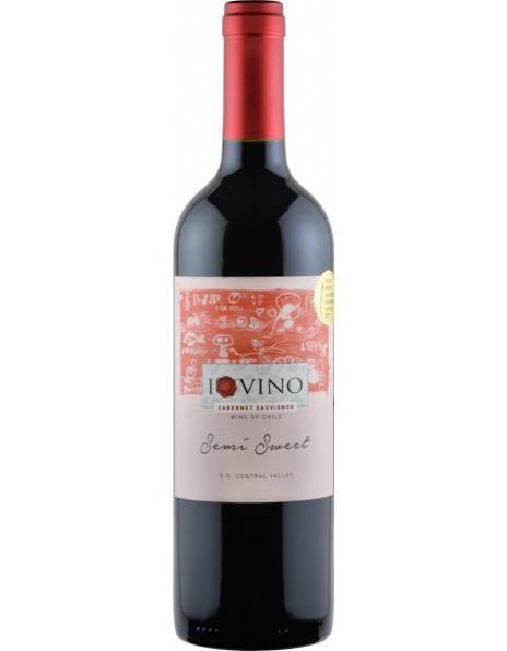 Вино "I Love Vino" Cabernet Sauvignon Semi Sweet, Central Valley DO