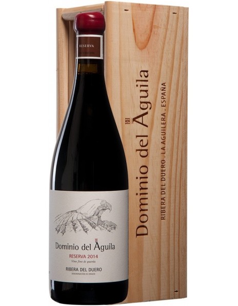 Вино Dominio del Aguila, Tinto Reserva, Ribera del Duero DO, 2014, wooden box